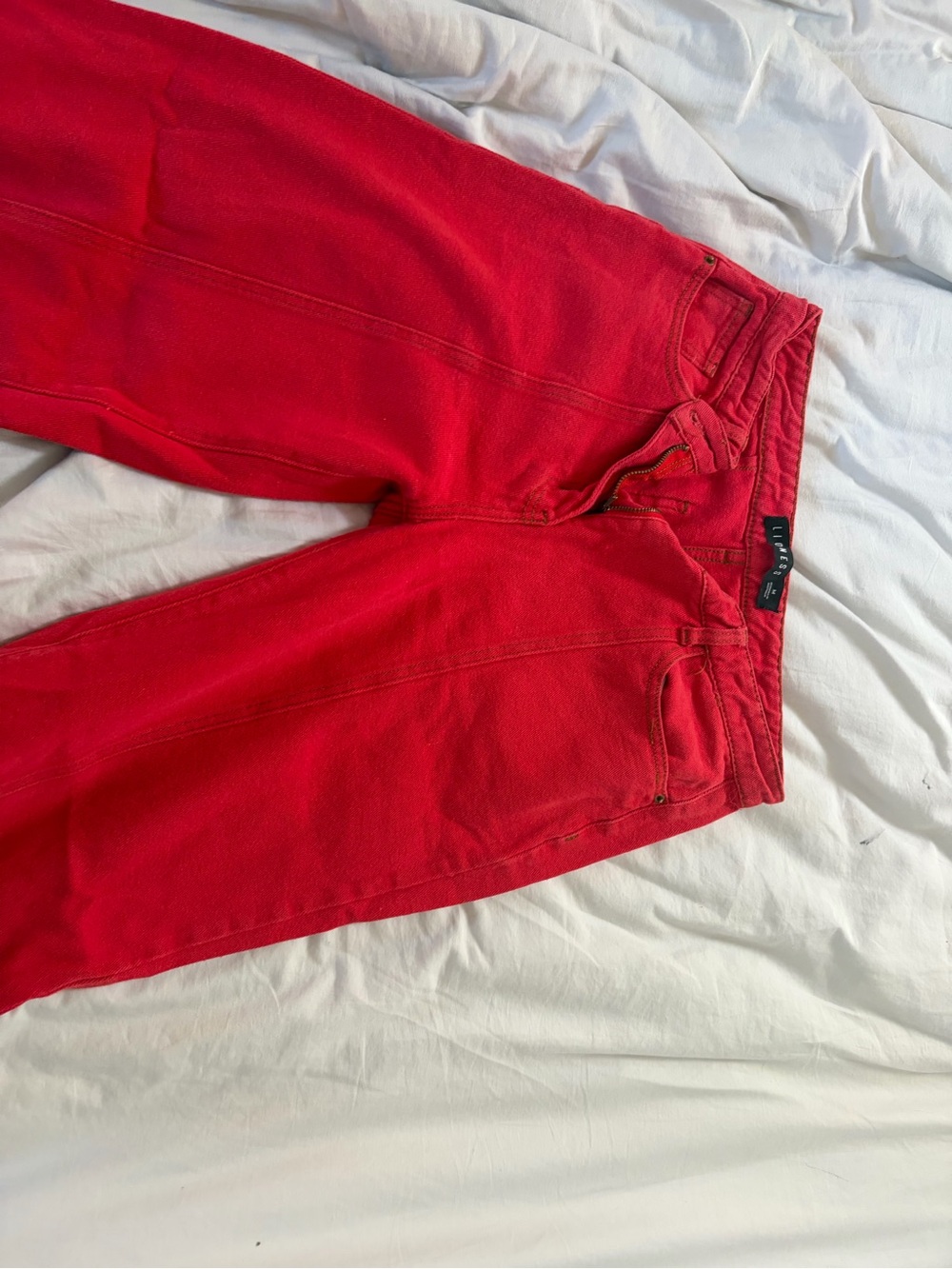 Lioness red lowride denim jeans